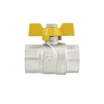 Кран шаровой Raftec YELLOW DN20 (3/4’’) ВВ бабочка GRB2