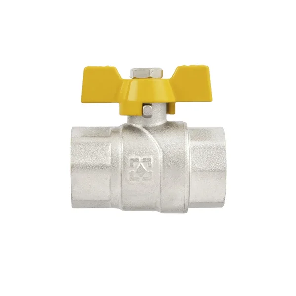 Кран шаровой Raftec YELLOW DN20 (3/4’’) ВВ бабочка GRB2