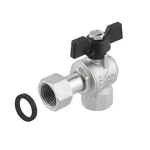 Кран угловой с накидной гайкой Raftec PN40 ВВ 1/2
