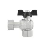 Кран угловой с накидной гайкой Raftec PN40 ВВ 1/2