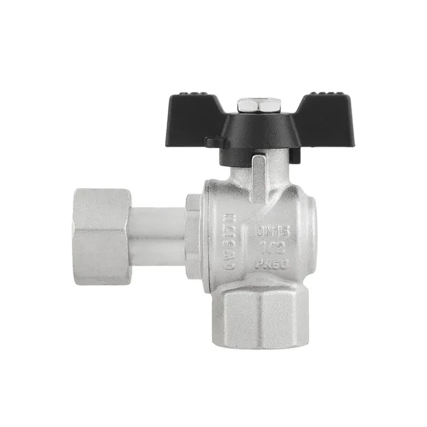 Кран угловой с накидной гайкой Raftec PN40 ВВ 1/2