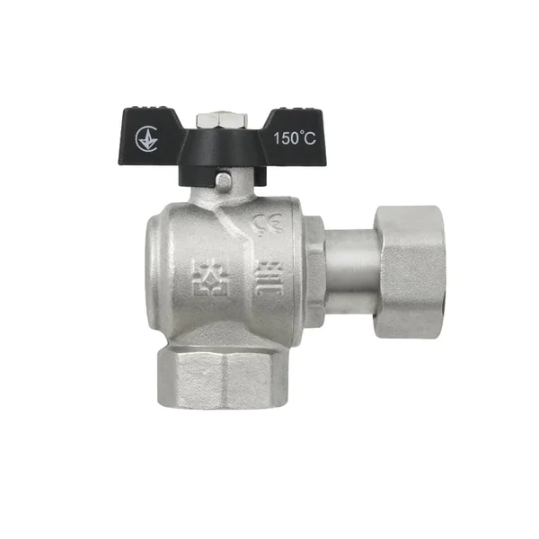 Кран угловой с накидной гайкой Raftec PN40 ВВ 3/4