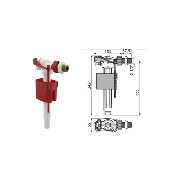 Впускной механизм Alcaplast A16-1/2