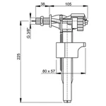Впускной механизм Alcaplast A15-3 3/8
