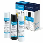 Комплект картриджів Ecosoft 1-2-3 для фільтра зворотного осмосу
