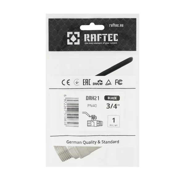 Кран шаровой Raftec BLACK PN20 ЗВ 3/4