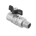 Кран кульовий з американкою Raftec BLACK PN15 ВЗ 1/2