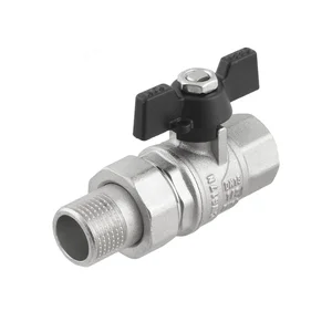 Кран шаровый с американкой Raftec BLACK PN15 ВЗ 1/2