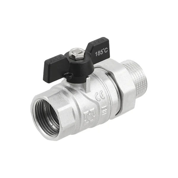 Кран кульовий з американкою Raftec BLACK PN40 ВЗ 1