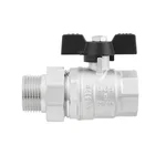 Кран кульовий з американкою Raftec BLACK PN40 ВЗ 1