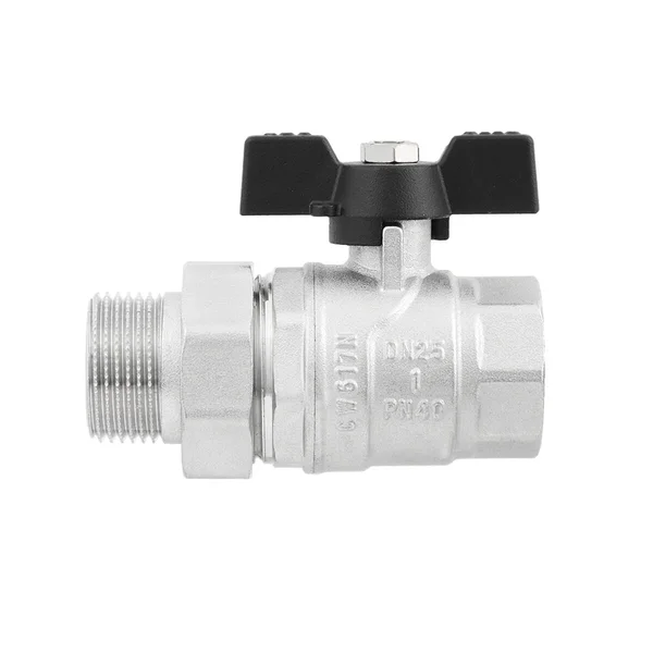 Кран кульовий з американкою Raftec BLACK PN40 ВЗ 1