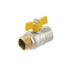 Кран шаровой Raftec YELLOW DN20 (3/4’’) ЗВ бабочка GRB21