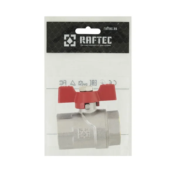 Кран шаровый Raftec RED PN40 ВВ 3/4