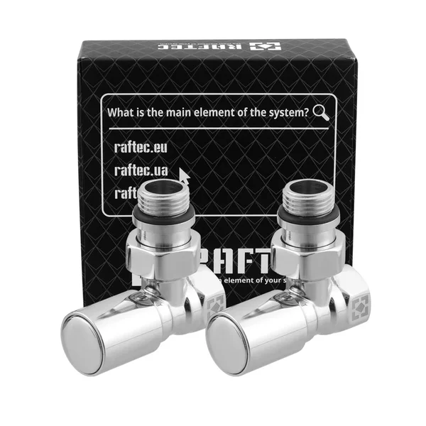 Кран вентильний кутовий Raftec PN10 ЗВ 1/2