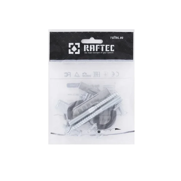 Хомут трубний Raftec (гайка (М8+10)+шуруп) 1/2
