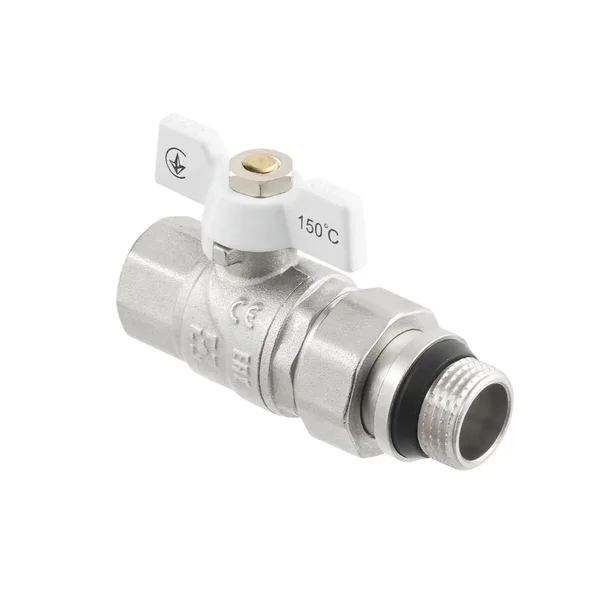 Кран кульовий з американкою Raftec WHITE DN15 1/2