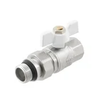 Кран кульовий з американкою Raftec WHITE DN15 1/2