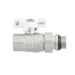 Кран кульовий з американкою Raftec WHITE DN15 1/2