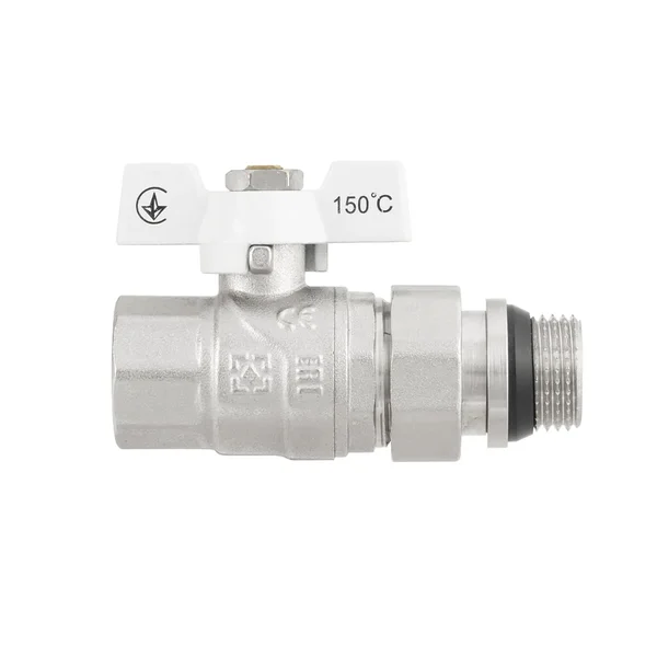 Кран кульовий з американкою Raftec WHITE DN15 1/2