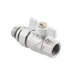 Кран кульовий з американкою Raftec WHITE DN15 1/2