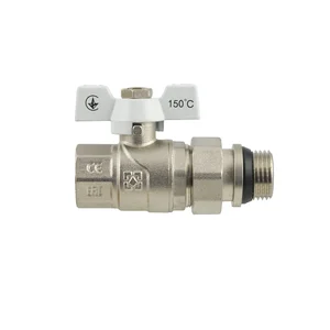 Кран шаровой с американкой Raftec WHITE DN25 1
