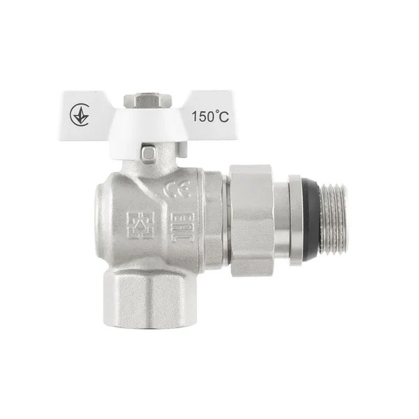 Кран угловой с американкой Raftec WHITE DN15 1/2