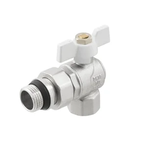 Кран угловой с американкой Raftec WHITE DN15 1/2