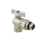 Кран угловой с американкой Raftec WHITE DN20 3/4