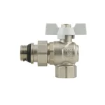 Кран угловой с американкой Raftec WHITE DN20 3/4