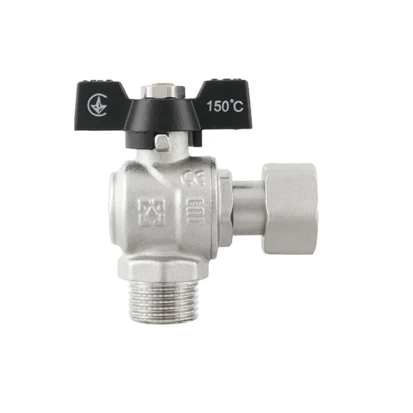 Кран угловой с накидной гайкой Raftec PN40 ВЗ 1/2