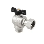 Кран угловой с накидной гайкой Raftec PN40 ВН 3/4
