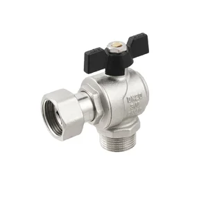 Кран угловой с накидной гайкой Raftec PN40 ВН 3/4