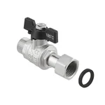 Кран прямой с накидной гайкой Raftec PN40 ВЗ 1/2