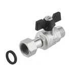 Кран прямой с накидной гайкой Raftec PN40 ВЗ 1/2