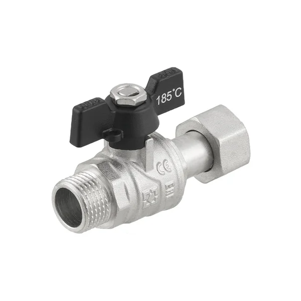 Кран прямой с накидной гайкой Raftec PN40 ВЗ 1/2