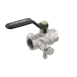 Кран шаровой с дренажом Raftec BLACK DN15 1/2
