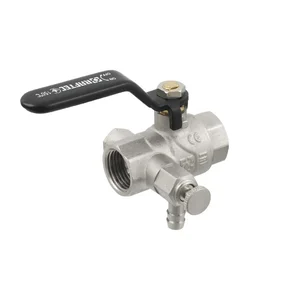 Кран шаровой с дренажом Raftec BLACK DN15 1/2