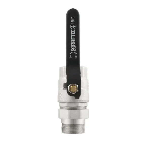 Кран шаровой с американкой Raftec BLACK PN20 ВН 1 1/2