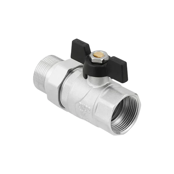 Кран кульовий з американкою Raftec BLACK PN20 ВЗ 1 1/4
