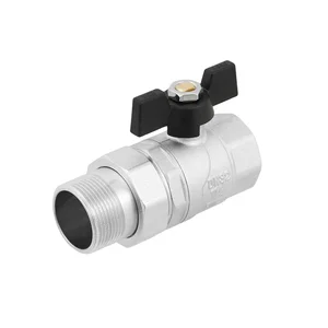 Кран кульовий з американкою Raftec BLACK PN20 ВЗ 1 1/4