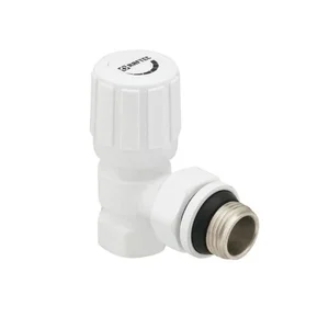 Клапан радиаторный угловой Raftec WHITE 1/2 Клапан радиаторный угловой Raftec WHITE 1/2
