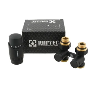 Термокомплект нижнего подключения прямой с термоголовкой Raftec WHITE DSHU11-B