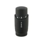 Термокомплект нижнего подключения угловой с термоголовкой Raftec BLACK DAHU11-B