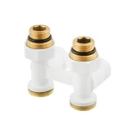 Термокомплект нижнего подключения прямой с термоголовкой Raftec WHITE DSHU11-W
