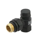 Комплект для подключения радиатора угловой Raftec BLACK 1/2