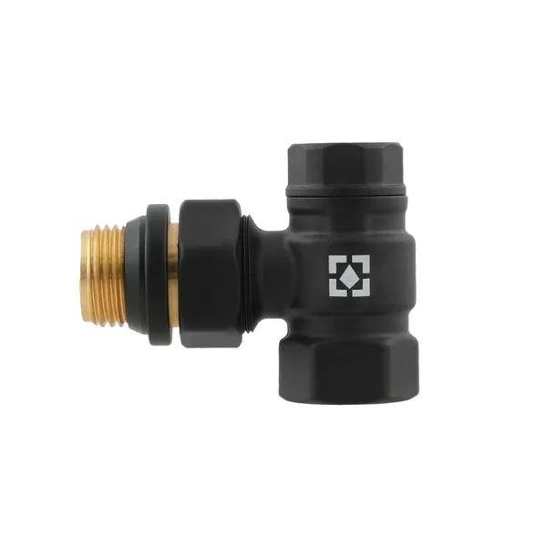 Комплект для подключения радиатора угловой Raftec BLACK 1/2