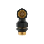 Комплект для подключения радиатора угловой Raftec BLACK 1/2