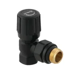 Комплект для подключения радиатора угловой Raftec BLACK 1/2