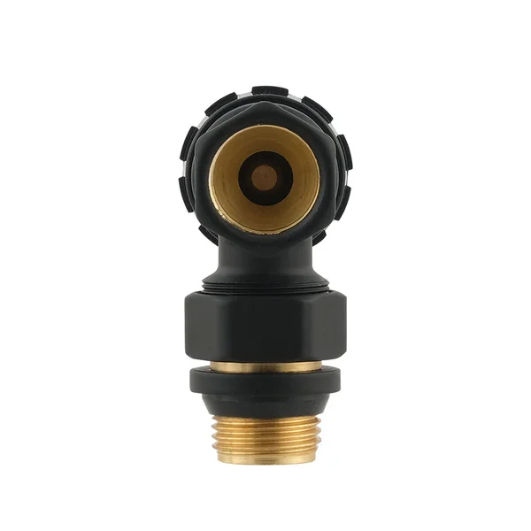 Комплект для подключения радиатора угловой Raftec BLACK 1/2