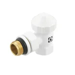 Комплект для подключения радиатора угловой Raftec WHITE 1/2